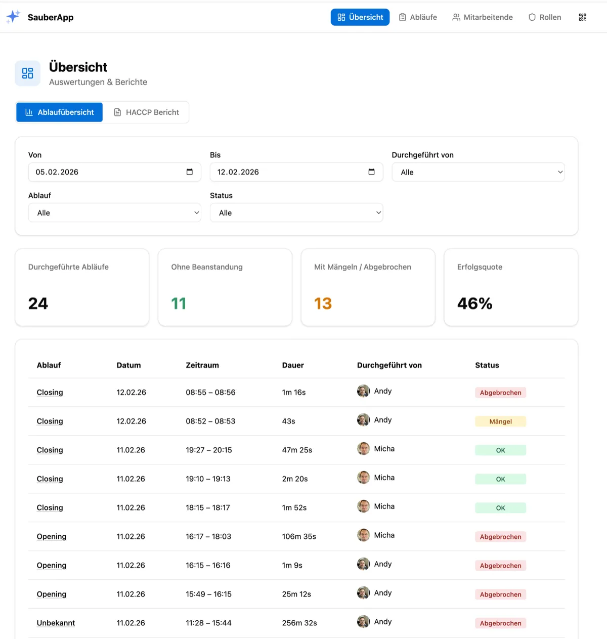 HACCP-Buddy Screenshot 3